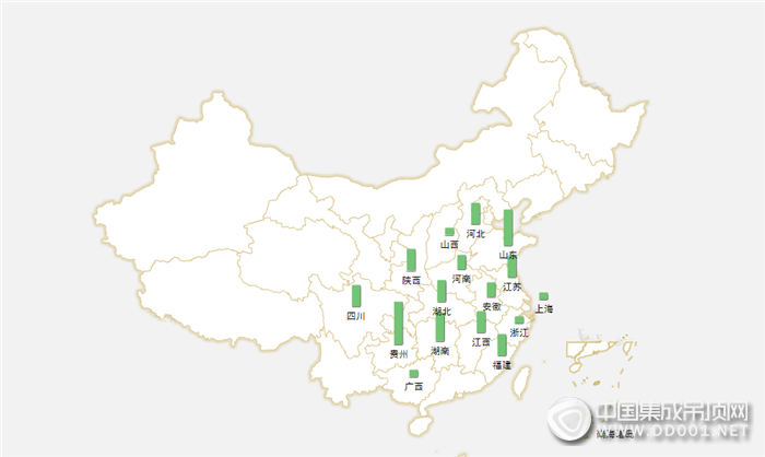 【加盟匯總】9月下半月加盟區(qū)域逐步收攏，且看集成吊頂如何演繹精彩